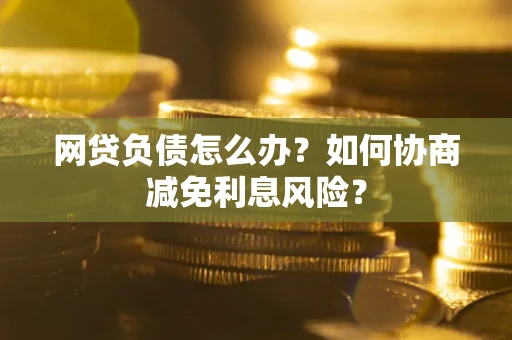 武汉网贷负债怎么办？如何协商减免利息风险？