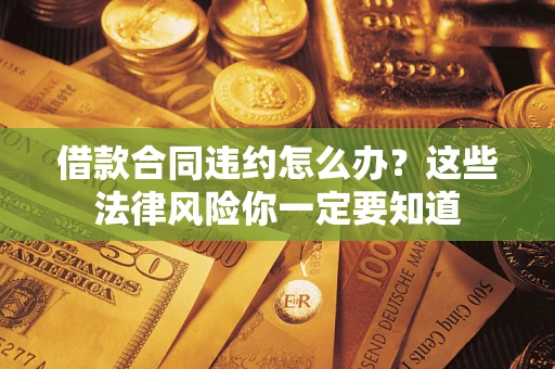 武汉借款合同违约怎么办？这些法律风险你一定要知道