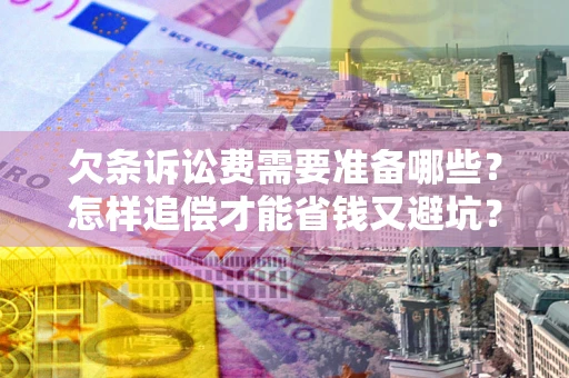 武汉欠条诉讼费需要准备哪些？怎样追偿才能省钱又避坑？