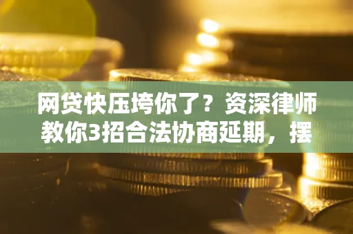 武汉网贷快压垮你了？资深律师教你3招合法协商延期，摆脱暴力催收！