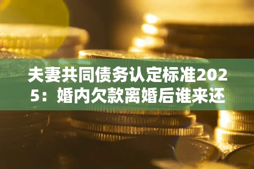 武汉夫妻共同债务认定标准2025:婚内欠款离婚后谁来还? 武汉夫妻共同债务认定标准2025:婚内欠款离婚后谁来还?