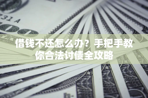 武汉借钱不还怎么办？手把手教你合法讨债全攻略