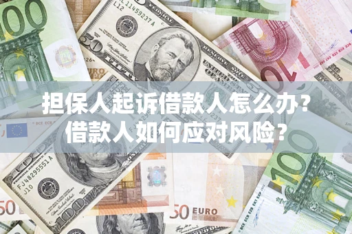 武汉担保人起诉借款人怎么办？借款人如何应对风险？