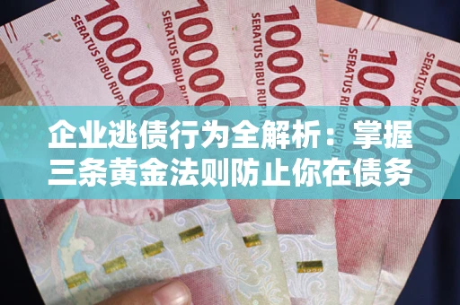 武汉企业逃债行为全解析：掌握三条黄金法则防止你在债务乱局中“踩雷”