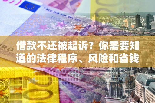 武汉借款不还被起诉？你需要知道的法律程序、风险和省钱技巧
