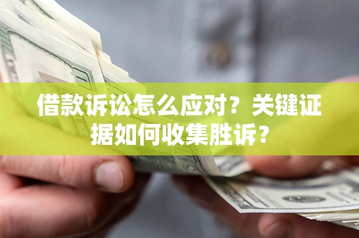 武汉借款诉讼怎么应对？关键证据如何收集胜诉？